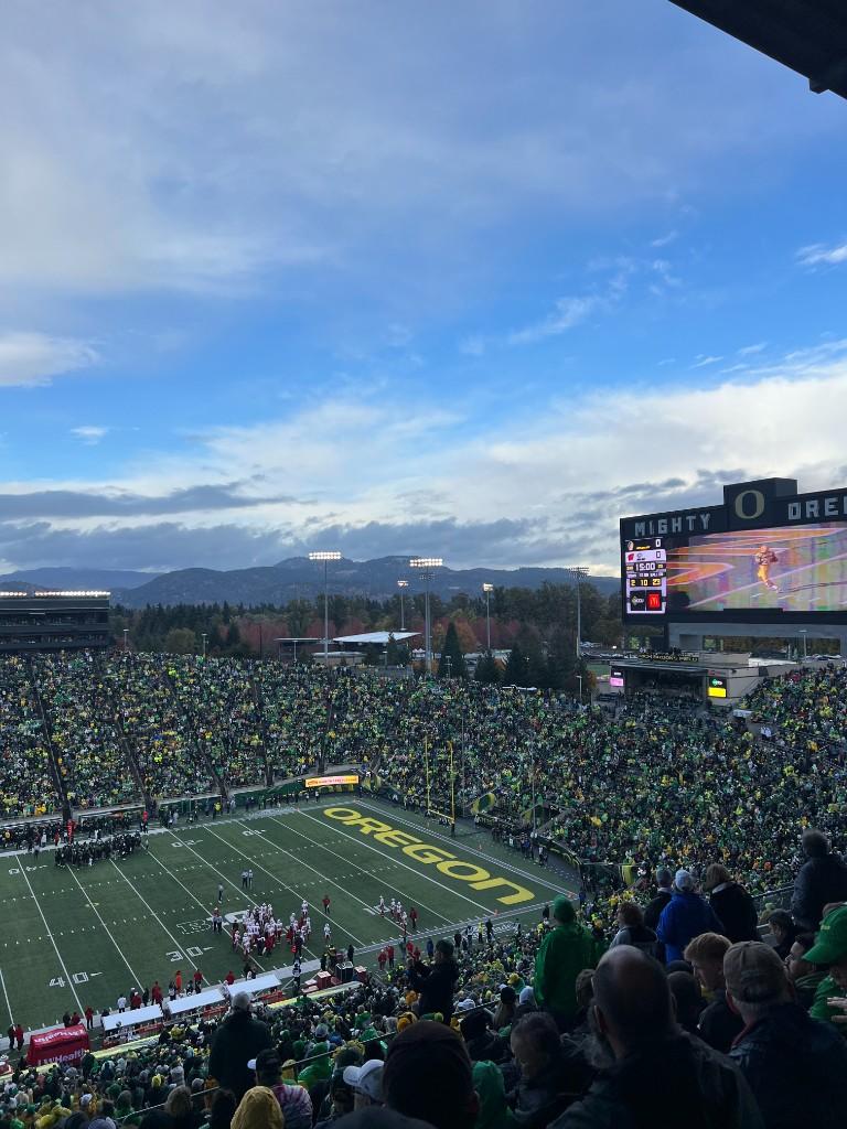 Autzen Stadium — the university calendar Bend does not have